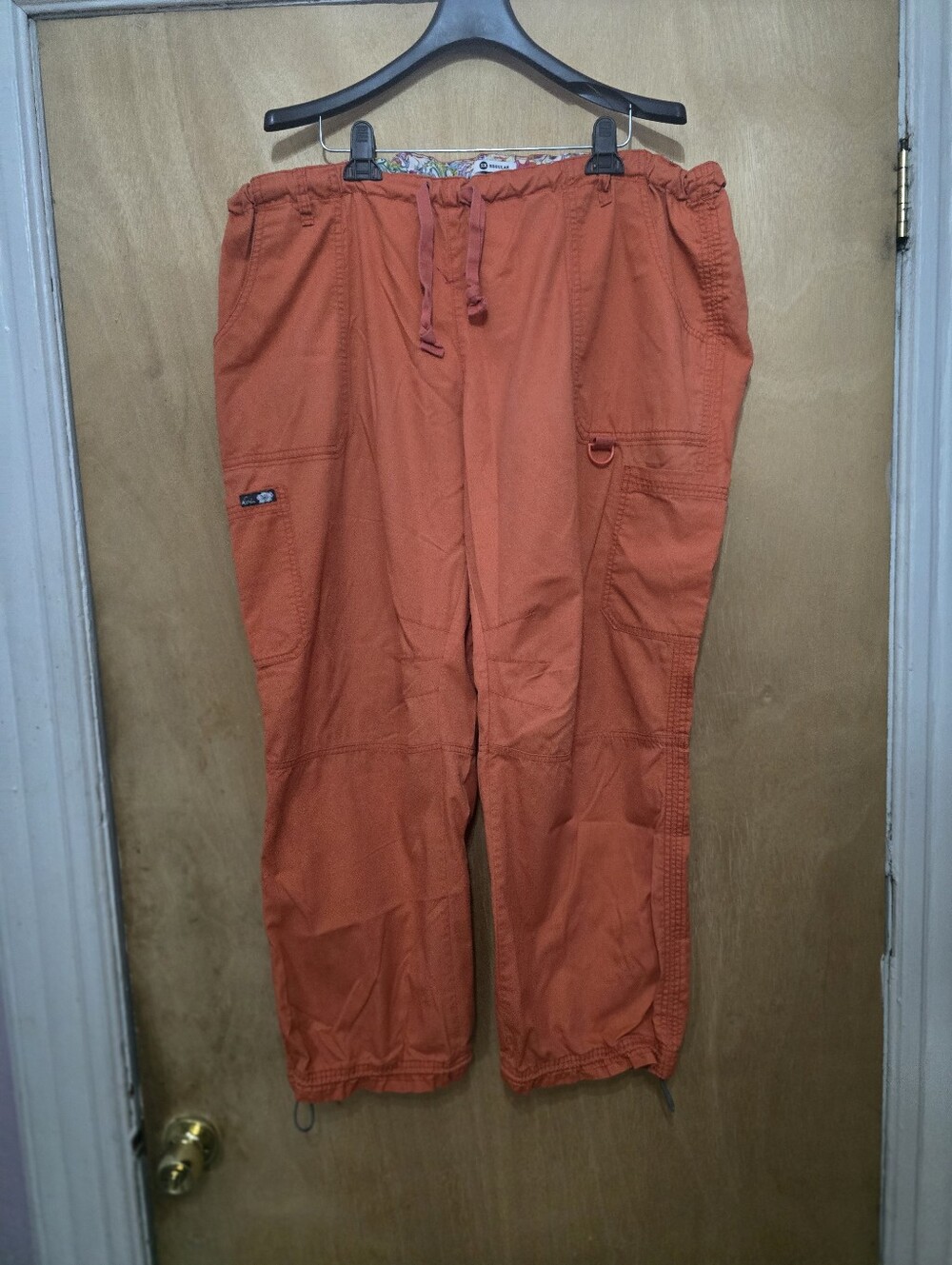 Koi Orange Drawstring Cargo Pants